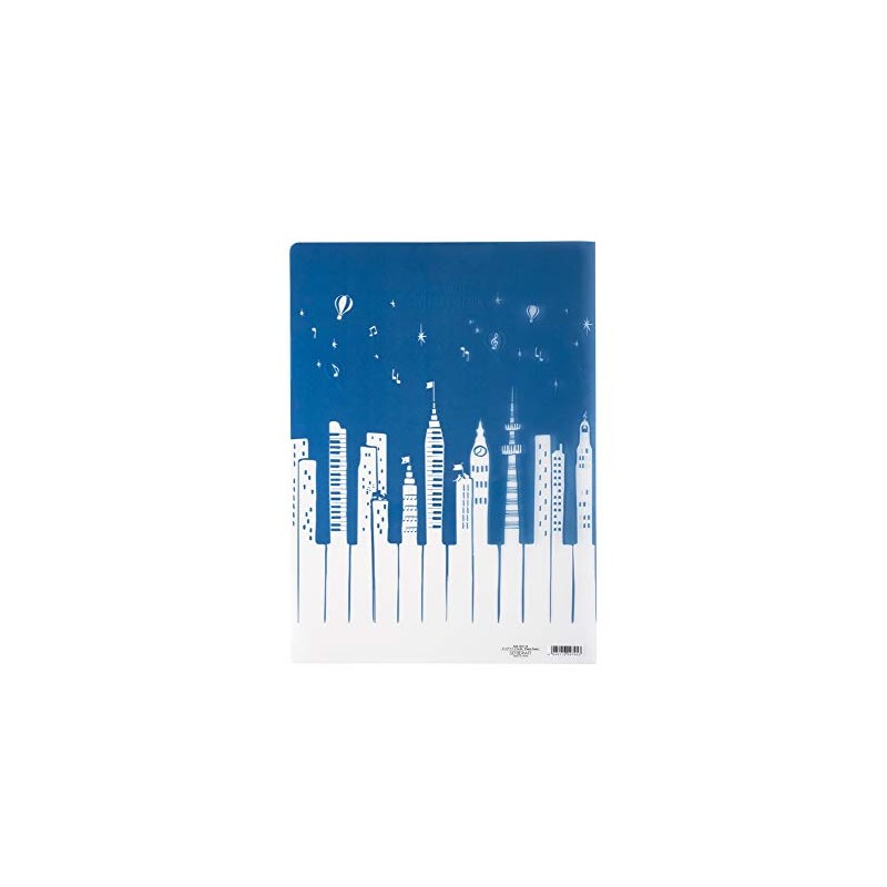 Setocraft SCB-1037 Clear File A4 (Piano Town) 5 Sheets 1