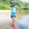 i Play Girls Swim Diaper Navy Flamingo's-4T