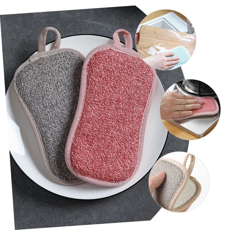 Gatuida 10pcs Reusable Dish Cloths Sponges Soft Scrub Sponge Kitchen