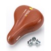 CXWXC Bicycle Saddle Painless, Thick, Waterproof, Cushioning, Large Size, Brown