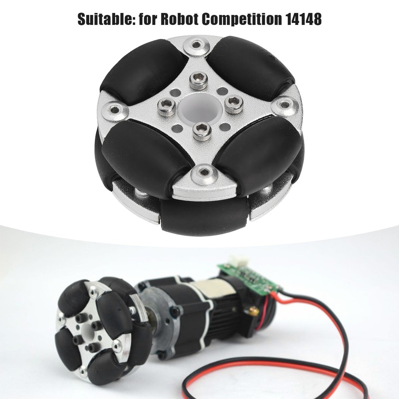 48mm Double Aluminum Alloy Omni Directional Wheel Loading 3kg for
