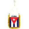 Cuba MINI BANNER FLAG GREAT FOR CAR & HOME MIRROR