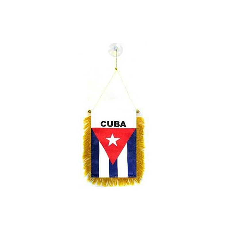Cuba MINI BANNER FLAG GREAT FOR CAR & HOME MIRROR