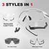 X-TIGER Cycling Glasses, Self-tinting Men Women TR90 Frame Sports Glasses