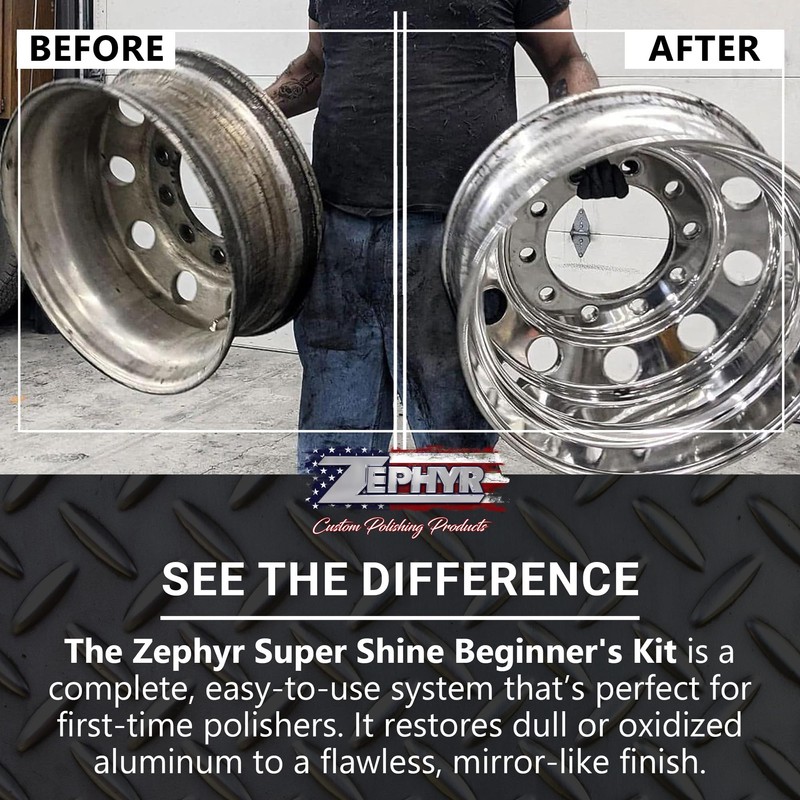 Zephyr - Super Shine Beginner's Aluminum Polishing Kit - Metal