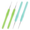KALIONE 4 Packs Dreadlock Tools Crochet Hooks for Hair 0.5mm