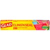 Glad Cling N Seal Plastic Food Wrap, 200 Square Foot