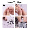 100 Sets Sew-on Snap Buttons, FUNCYboo 10mm Clothes Hidden Button