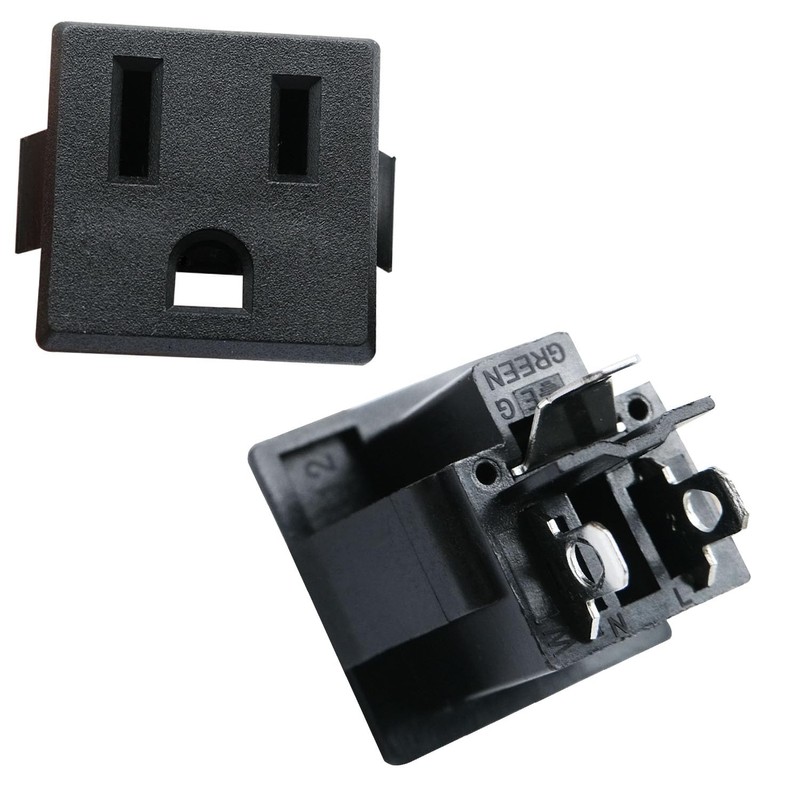 mznowsea 4Pcs US Power Socket Plug Panel 15A 125V AC