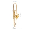Mini Unique Gold Plating Musical Instrument Brooch Gift Decoration with