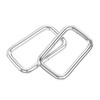 sourcing map Metal Rectangle Ring Buckles 38x20mm for Bags Belts
