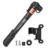 HEYNER® Hand Pump for Bicycles, Compact Bicycle Pump with Replaceable