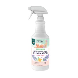 Hepper Advanced Bio-Enzyme Pet Stain & Odor Eliminator Spray - Smell, Stain & Urine Remover for Cats, Dogs & Other Animals - 32oz Spray Safe for the Home - Floral Fresh