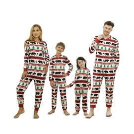 Linnhoy Family Christmas Pajamas Set,Matching Christmas Family Pajamas for Women/Men/Kids,One-Piece Christmas Pyjamas Set
