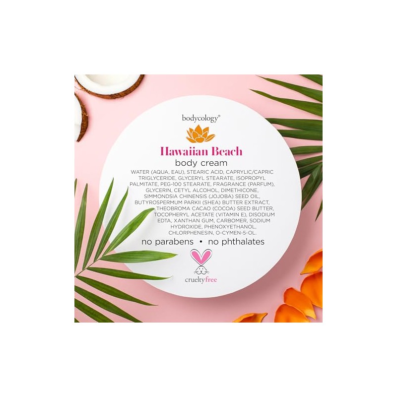 Bodycology Crema Corporal de Karité, Hawaiian Beach, 8 oz