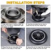 10x2.125 Rubber Solid Tire, 50/75-6.1 Tubeless Tyre Replacement