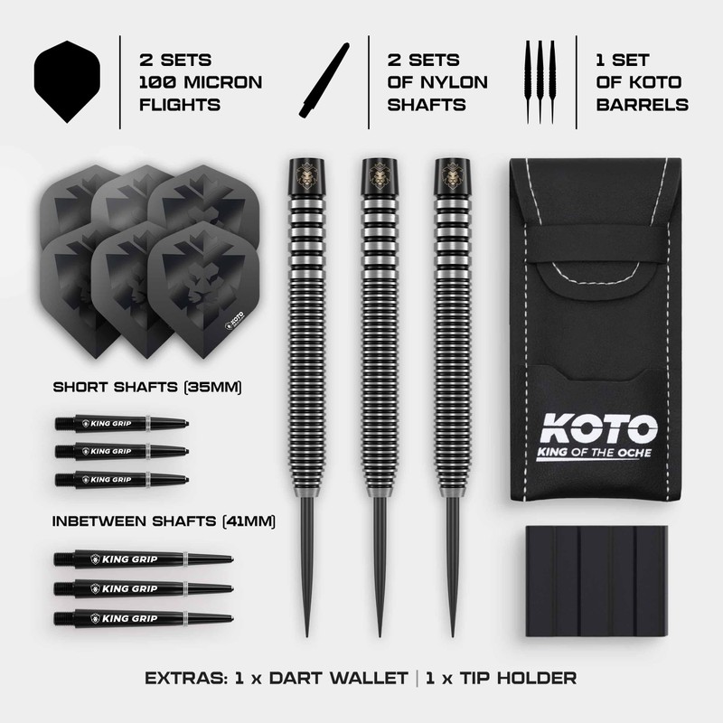 KOTO - Zoom Black Electro, 90% Tungsten, 21 G, Darts