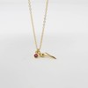 Collar de Flor Tulipan en Chapa de Oro de 22K