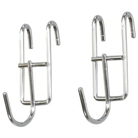 Steel Mesh Panel Parts Chrome Single Hook