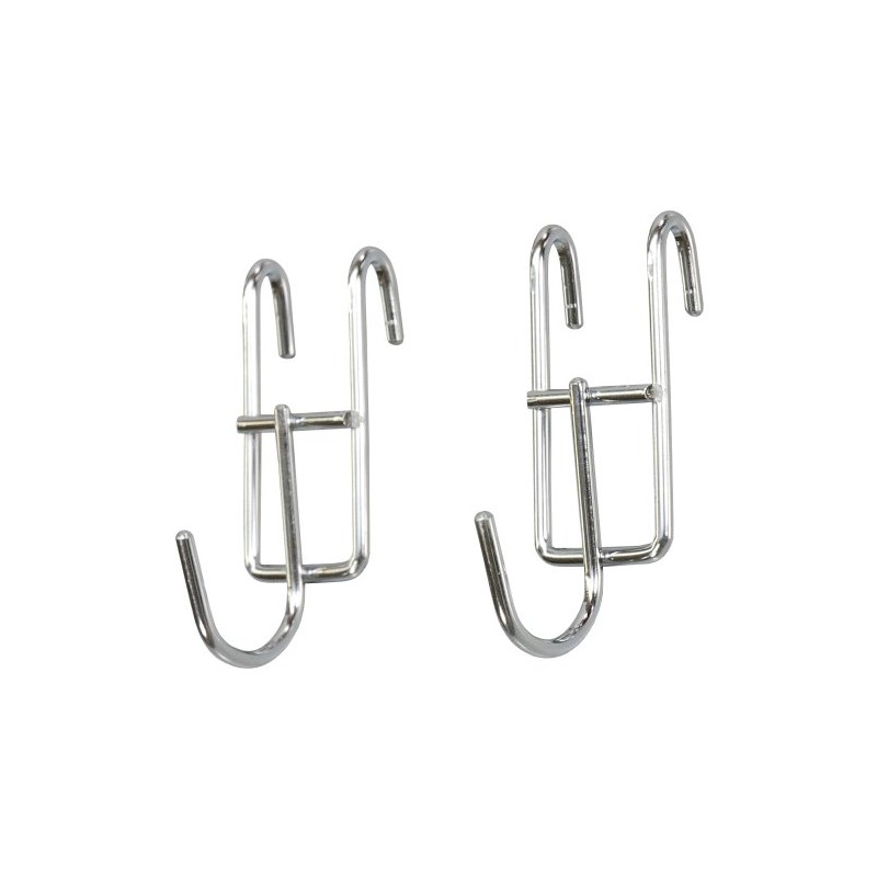 Steel Mesh Panel Parts Chrome Single Hook