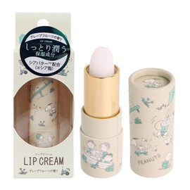 Snoopy Character Lip Balm, 0.1 oz (3.2 g), Grapefruit Scent, Moisturizing, Popular, Shea Butter, Jojoba Oil, Lip Cream, Cute, Children's Gift, Cute