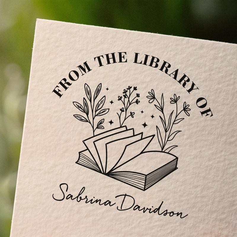 from The Library of Book Stamps | Custom Stamp |