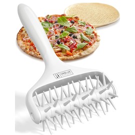 ORBLUE Pizza Dough Docker Pastry Roller - Premium Rolling Pin for Perfect Pizza, Dough Hedgehog with Spikes, Ideal for Home and Commercial Kitchen, Easy Cleaning, Accessories for Baking and Pasta