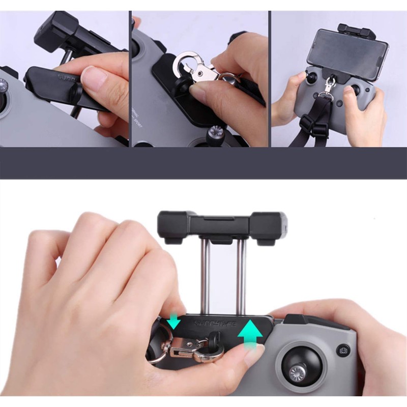 Hensych Adjustable Lanyard Drone Remote Controller Neck Strap with Hook