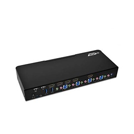 gofanco Prophecy HDMI 2.0a KVM Switch 4 Port â 4K @60Hz 4:4:4, HDR, 18Gbps, 3D, HDCP 2.2/1.4 - USB Keyboard/Mouse Plus USB 3.0 Hub, Audio in and Out, Hotkeys - KVM Switch 4 Computers (PRO-KVMaud4Pv2)