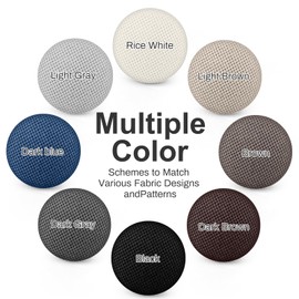 Upholstery Tacks Pins with Twist - Multipurpose Bed Skirt Pins for Sofa, Upholstery, Headliner, Armrest Covers & Slipcovers - Fabric Covered Button Pins for Furniture (12 Pack, Black)