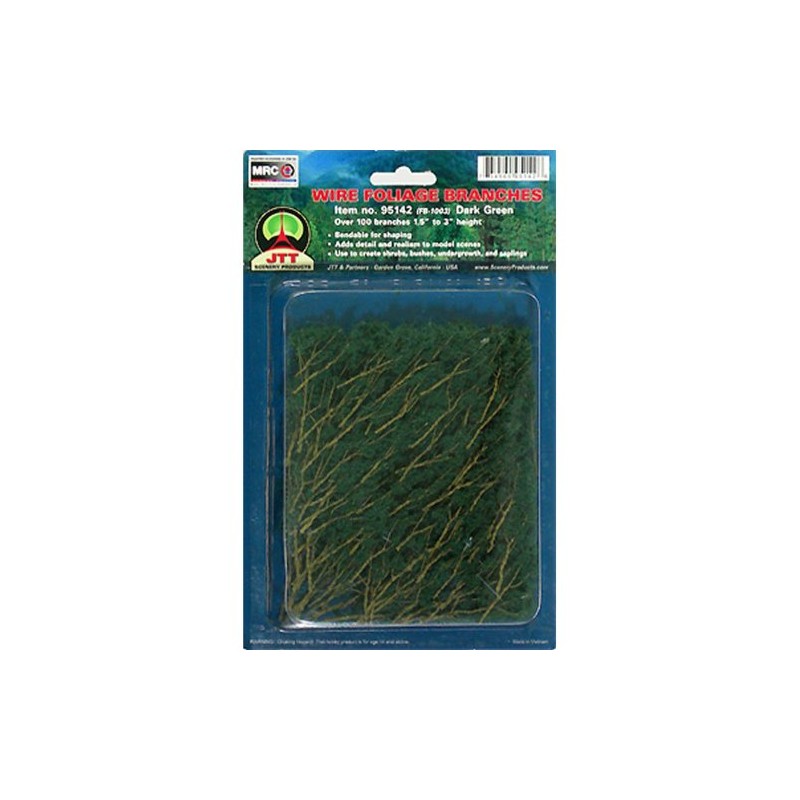 JTT Scenery Products Foliage Branches, Dark Green