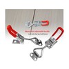 FengZeYing 4 Pcs Adjustable Toggle Clamp, Metal Toggle Latch Non-Slip