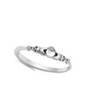 Claddagh Love Heart Celtic Knot Promise Sterling Silver Ring Size