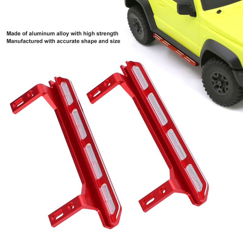 1Pack RC Side Pedal Metal Simulation Step Plate Running Board