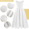 Xuhal 3 Pcs Wedding Flower Girl Set, First Communion White