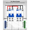 BOQNZN Prewired Transfer Panel for Portable Generators 15000 Watts, 240V