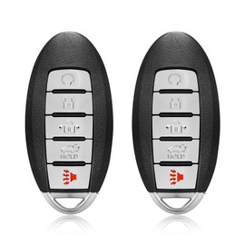 2 Keylessbest Replacement for Nissan Pathfinder Key Fob Remote Control 2013 2014 2015 2016 5 Buttons 433MHz KR5S180144014,Black