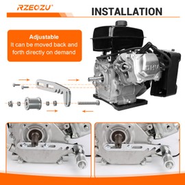 RZEOZU Universal Mini Bike Chain Tensioner Adjuster Bracket Replacement for Predator 212cc 79cc 224cc 196cc GX160 GX200 Engine Coleman CT200U CT200U-EX BT200X Baja DB30 Minibike Parts with Roller