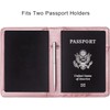 Premium PU Leather Passport Holder with RFID Blocking, Travel Wallet