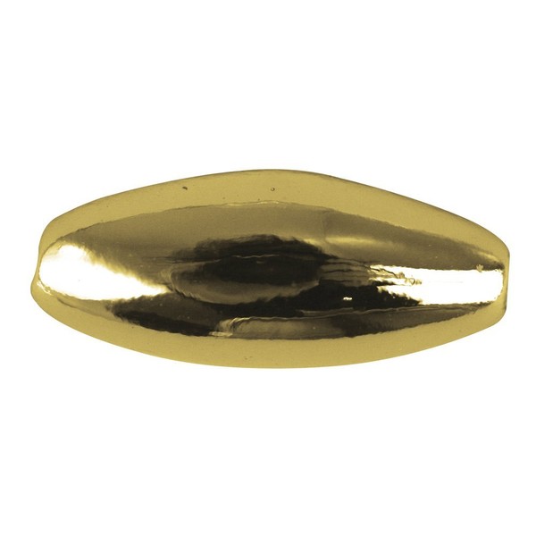 Rayher 1632006 Plastik-Oliven, 6x3 mm, gold