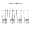 JoyJolt Carre Shot Glasses Square Heavy Base Shot Glass Set