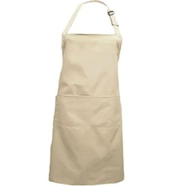 Selfway Unisex Aprons For Women And Men With Pocket Chef Apron For Cooking Kitchen -Plain Beige