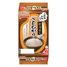 Tablemark Freshly Picked Rice Produced in Niigata Prefecture, 5.3 oz (150 g) x 4 Servings