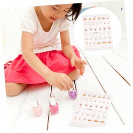 Healvian 10sheets Cute Bunny Nail Stickers Rabbit Nail Art Decals for Women and Girls for Easter and Crafts