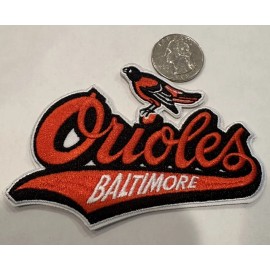 Unbranded BALTIMORE ORIOLES Vintage Style Embroidered Iron On Patch 4”x 2.5” Beautiful!