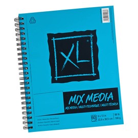 Multimedia Sketchbook – 9 X 12 Inch Sketch Pad – Heavy Weighted Paper for Multiple Art Medias – 60 Sheets of Paper – Acid Free