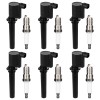 Gearzaar 6x Ignition Coil Pack & 6x Spark Plug For