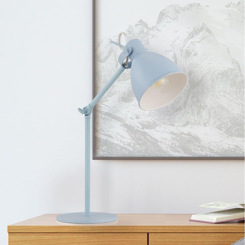 EGLO 204085A Priddy 17 inch Desk Lamp Plug-in Lighting for