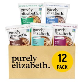 Purely Elizabeth Superfood Oatmeal Cups Variety Pack, 2 Oz, 12 Count