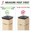 8 Pack Pyramid Aluminum Post Caps 6x6 for Wood Posts